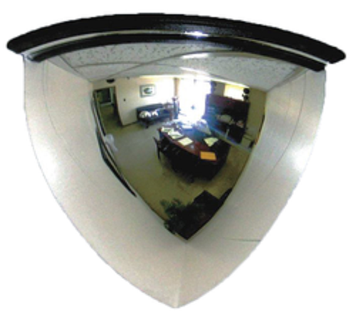 Transparent Oval Dome Mirror, For Road Safety, Size: 24 Inch