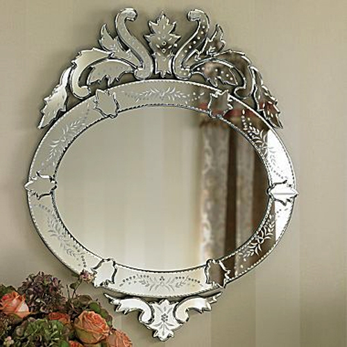 Dom Glass Oval Venetian Mirror