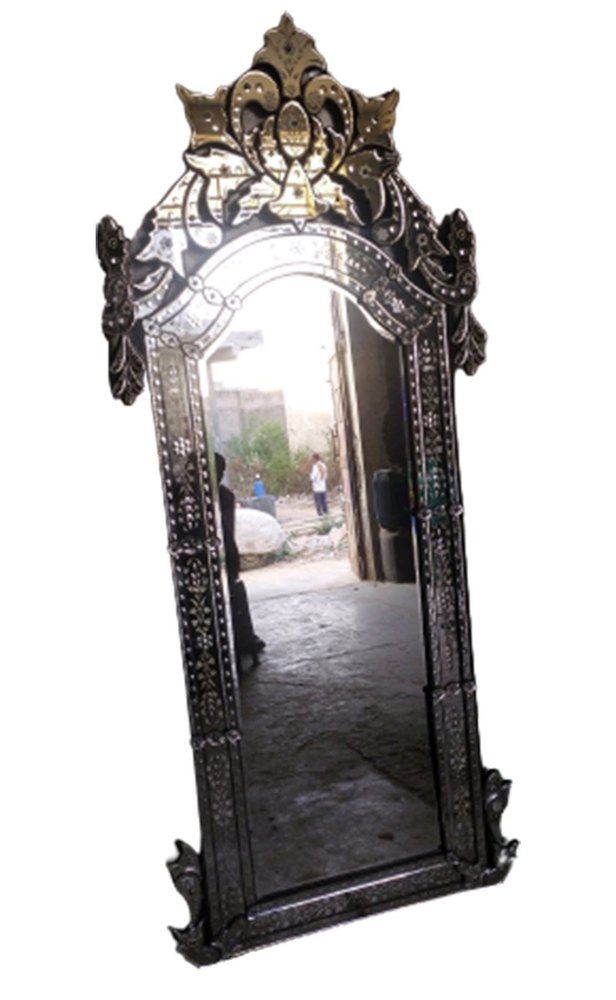 Modern Rectangle Living Room Venetian Mirror, Size: 7x3ft