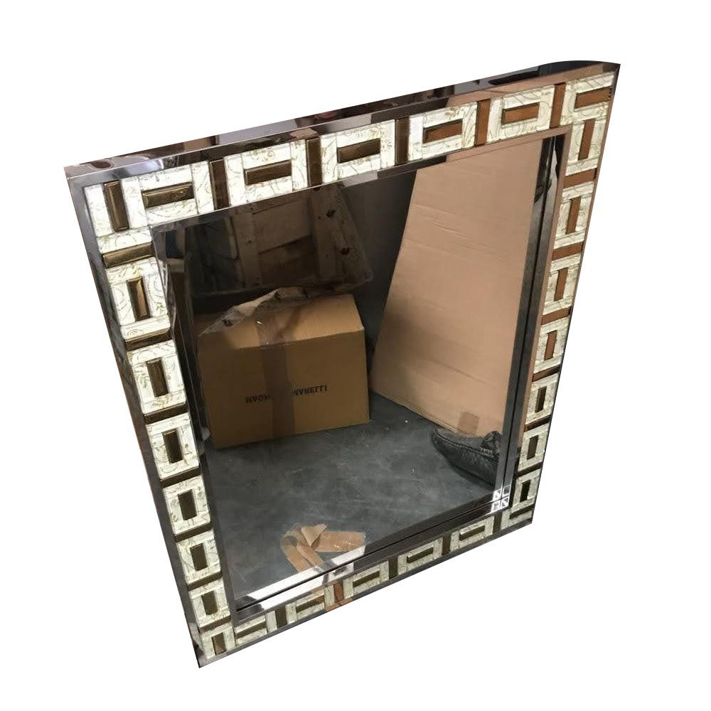 Silver Glossy Stainless Steel Vanity Wall Mirror, Packaging Type: Box, Size: 20 Inch