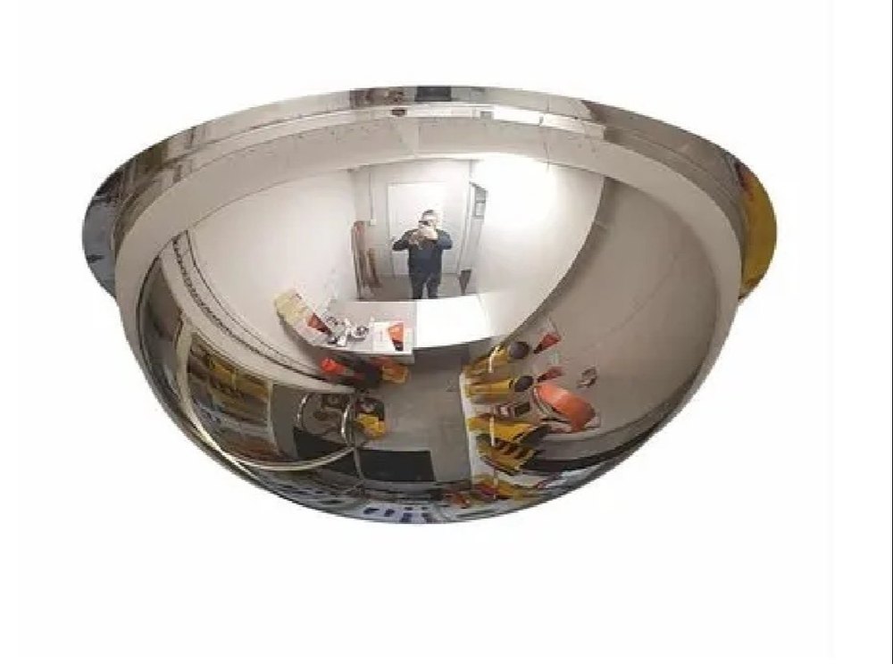 Silver Round Full Dome Mirror 24 STIXA, For Office, Size: 24 Inches