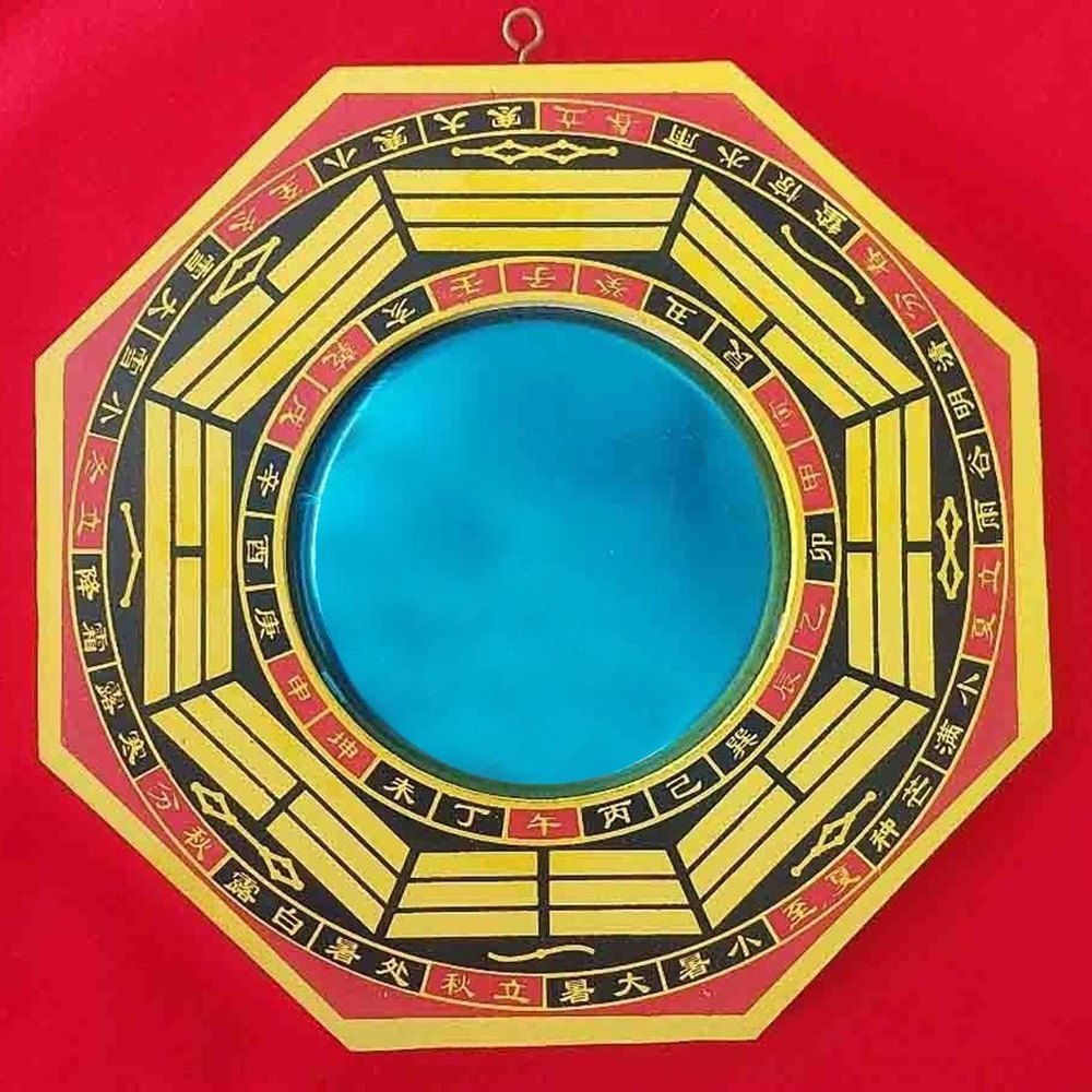 Polished Multicolor Feng Shui Bagua Mirror, For Home, Size: 15.5 X 1.5 X 15 (lxwxh)