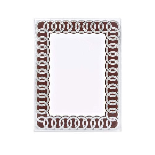 Glass Rectangular Etched Designer Mirror