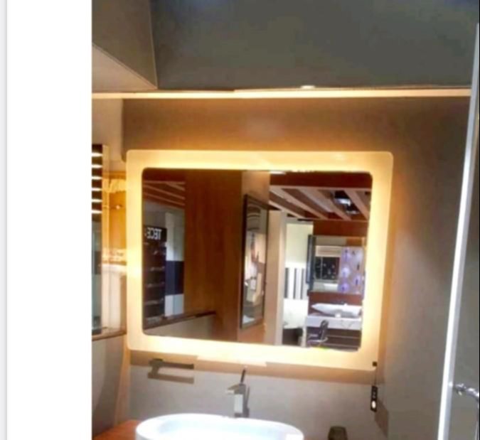 Warm White Metal Led Mirror