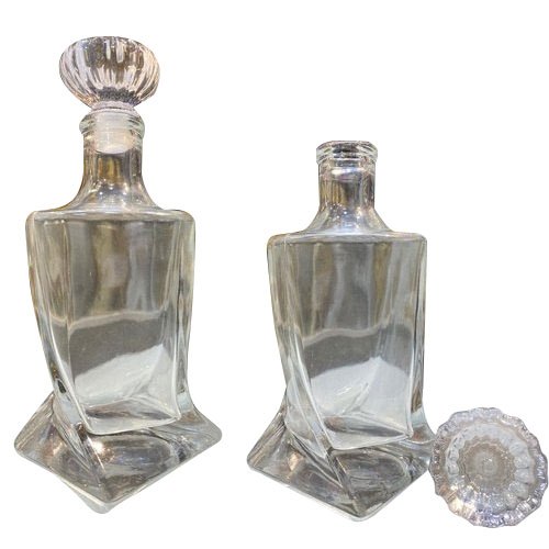 Transparent 500ml Designer Glass Decanter