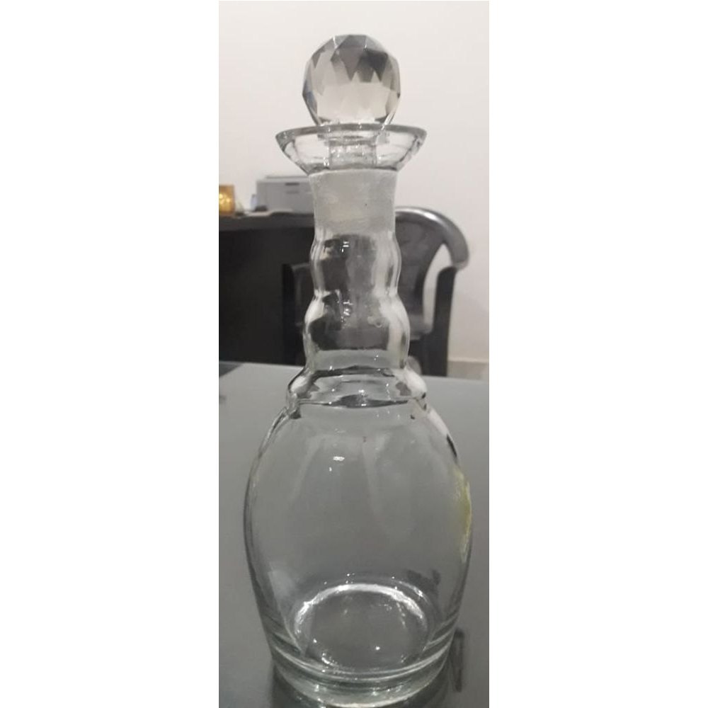 Toughened Transparent Glass Decanter, Capacity: 1 Litre, Size: 10inch