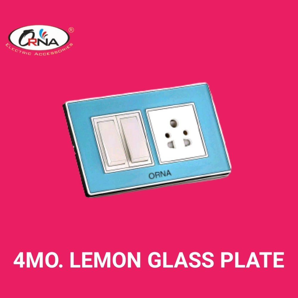 Black Plastic LEMON GLASS PLATE, For electrical fittings, Product Type: For Electrical Fitting