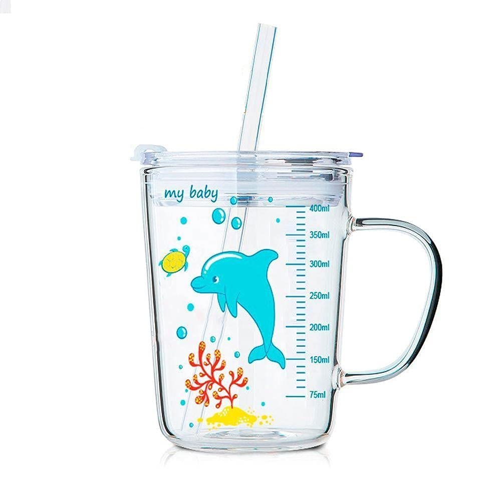 Multicolor 400ml Dolphin Glass Mug