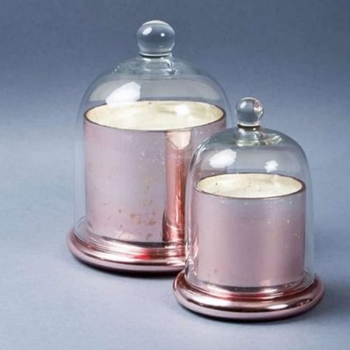 Pink Decorative Glass Dome, Size: 6 Inch, 500 Gm