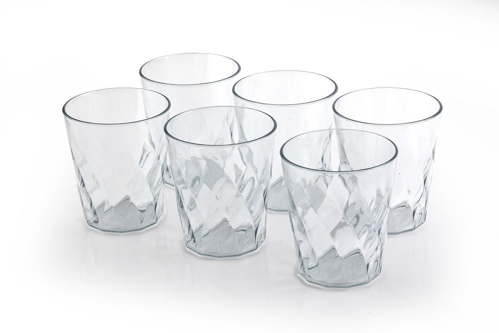 Transparent Water Drinking Glass Set, Capacity: 100ml