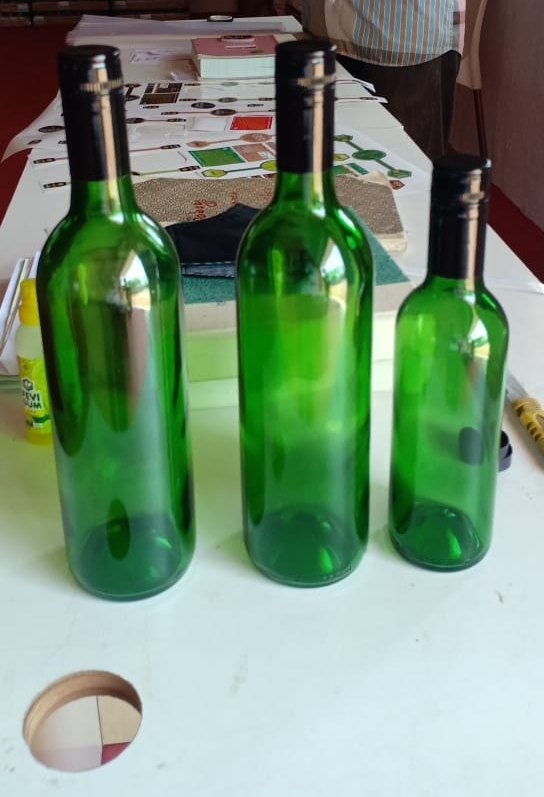 375 Ml Green Wine Bottle