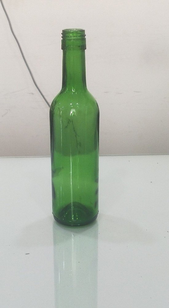 Round Glass 375 Ml Bordeaux Green Bottle