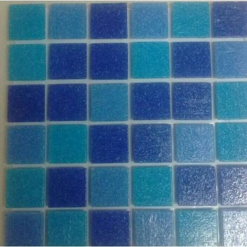 Marble Blue Crystal Glass Mosaic Tiles, Thickness: 4mm, Size: 20 By 20 mm