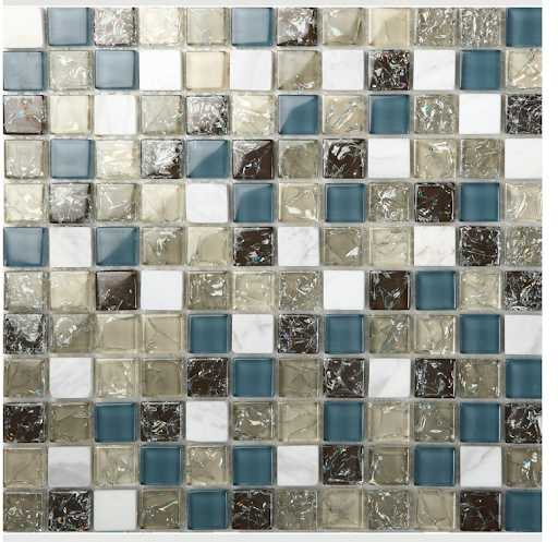 Crystal Mosaic Tile, Thickness: 4-6 mm, Size: 45x45 Mm