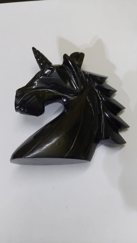 Black Crystal Unicorn, For Healing, Decoration