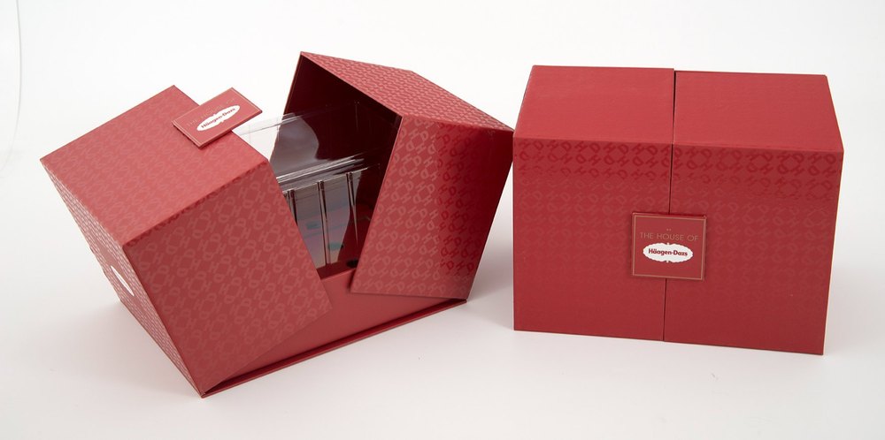 Cardboard Red Gift Packaging Boxes, Size/Dimension: 5x5 Inch