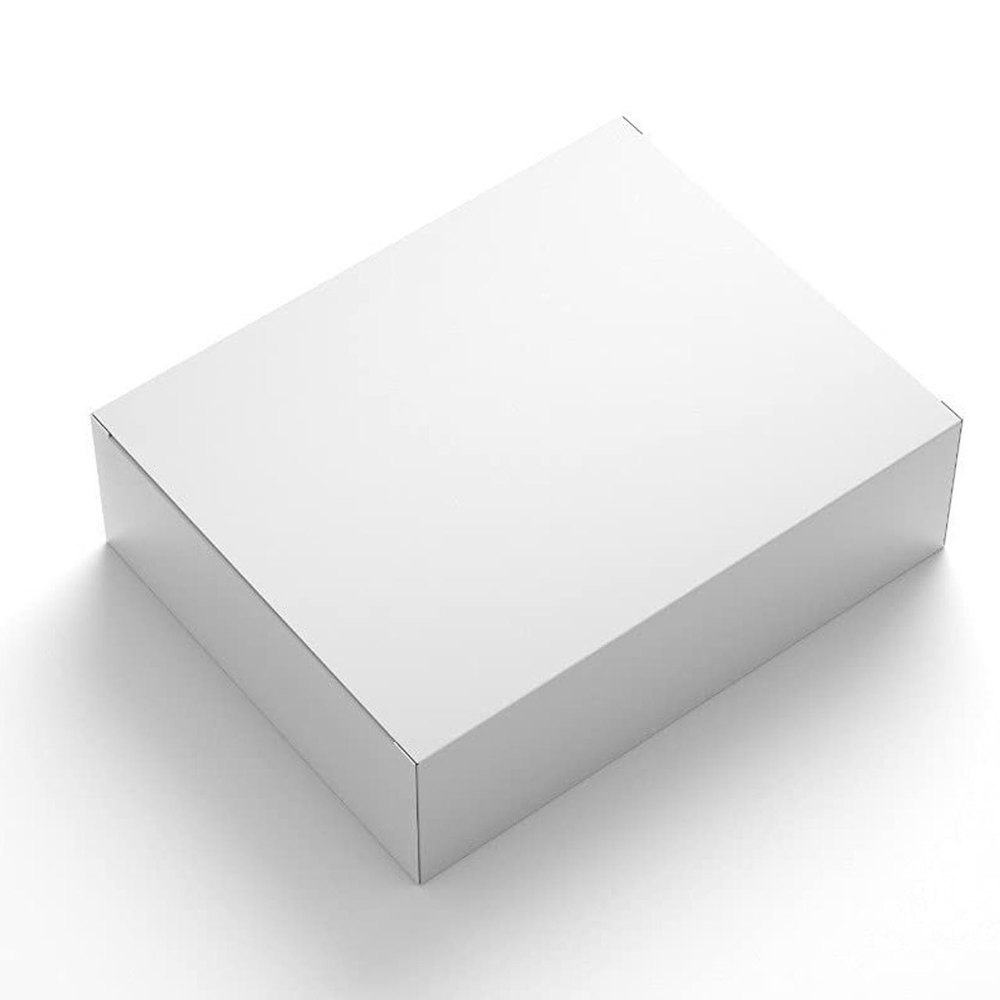 Corrugated White Paper Gift Packaging Box, Size/Dimension: L12xH4xW10inch