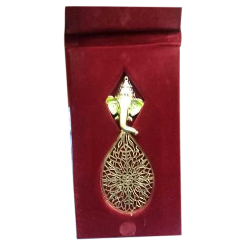 Golden With Red Rexin & Flock Velvet Packaging Box For Coins, For Jewellery Storage, Size/Dimension: Many