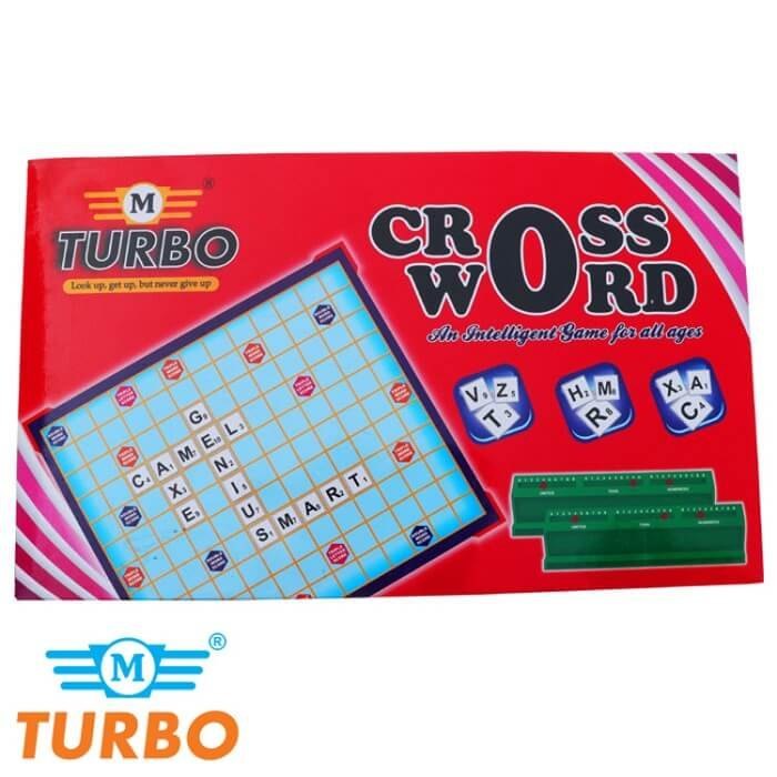 Board Games Blue/Red Turbo Cross Word With Coin Box, For Home img