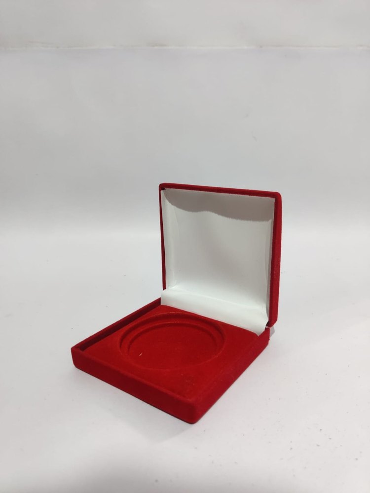 5-10-20-50-100 GRAM SILVER COIN BOX VELVET, Size/Dimension: 4*4 img