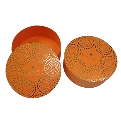 Orange Round Printed Gift Box img