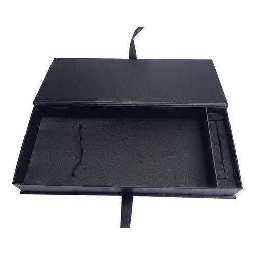 Cardboard Black Corporate Gift Packaging Box, Box Capacity: 1-5 Kg