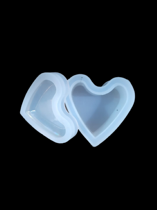 White Silicon Resin Heart Shape Gift Box