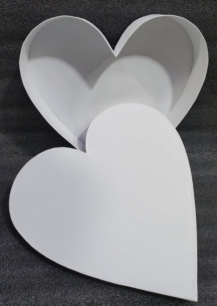 Cardboard Heart Shape Box, For Gift, Size/Dimension: 12 X 12 X 3