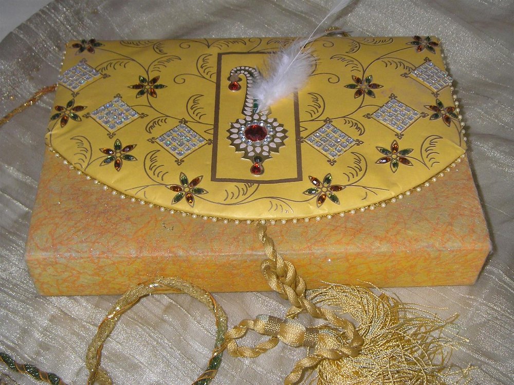 Paper Board Multicolor Traditional Hand Made Box img