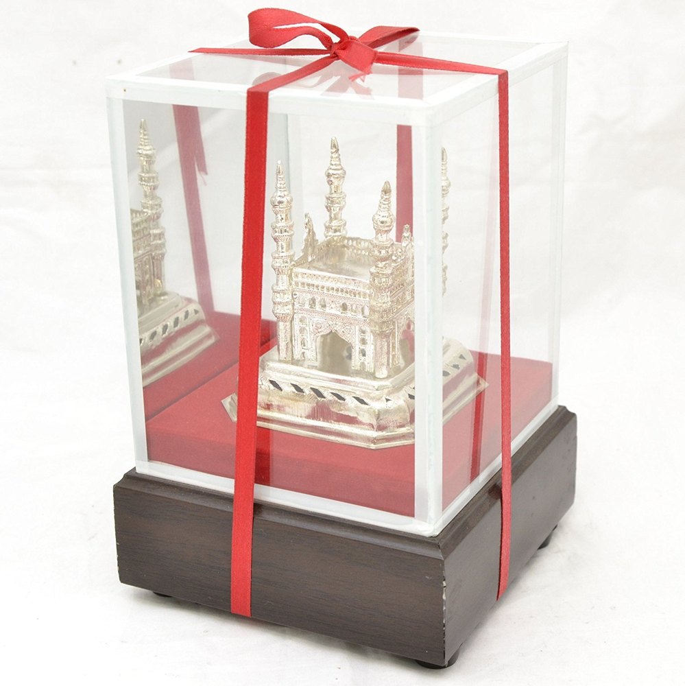 White Charminar Showpiece Gifts, Size(millimetre): 8inch * 5 Inch * 5 Inch img