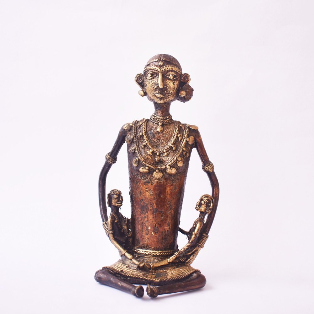 Brass Dhokra Tribal Mother