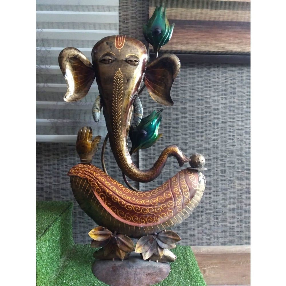 Iron Decorative Ganesh Takash, Size: 17 X 10 X 37 Inch