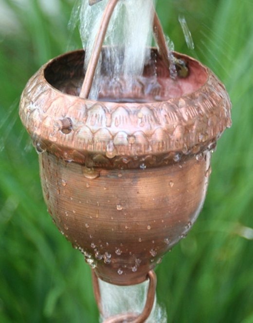 Copper Rust Rain Chain Themed Cup  img