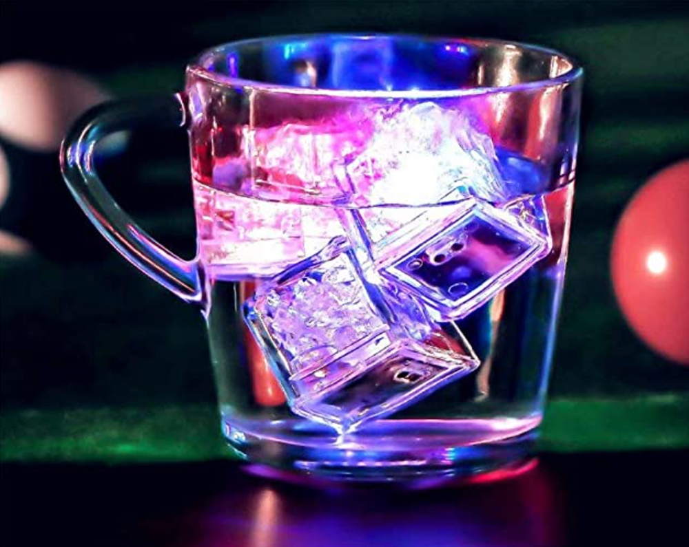 PVC Transparent Waterproof LED Ice Cube, Size/Dimension: 3 X 3 X 3 cm