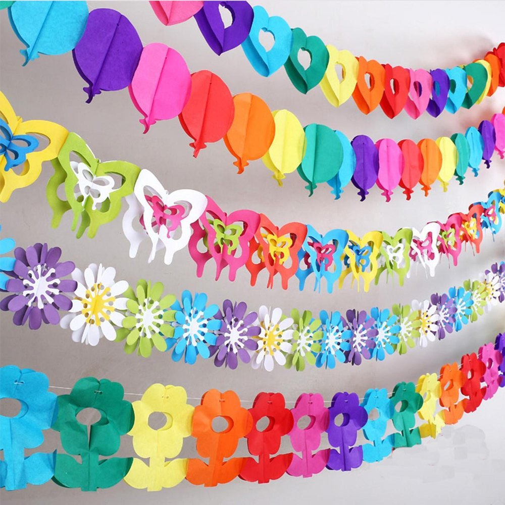 Multicolor Decorative Paper Chain img