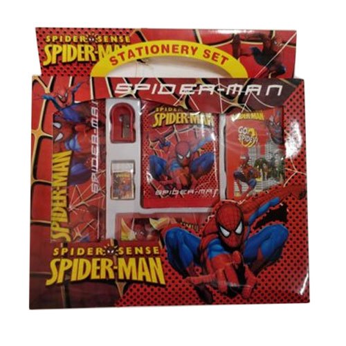 Plastic Spiderman Stationery Gift Set