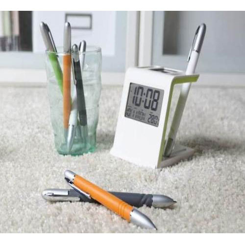 White 3 in 1 Desktop Ecoset, Type: Pen & Stationery Set img