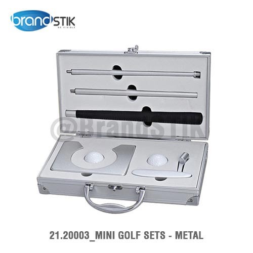 Multicolor Brand Promotion Metal Mini Golf Sets, For Business Gift