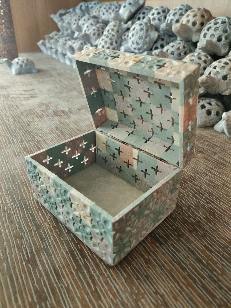 Multicolor Marble box, Shape: Rectangular img