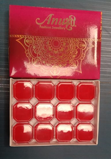 Rectangle Red Earring Jewelry Box