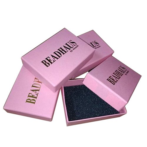 Cardboard Printed Pink Jewelry Packing Box, for Jewelry Packaging