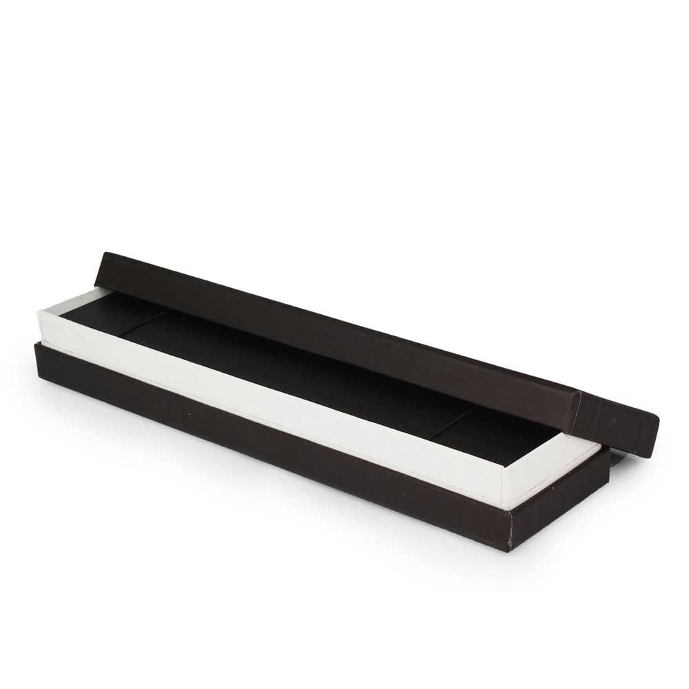 Wood Black Chain Jewellery Packaging Boxes, 12x4 Inch