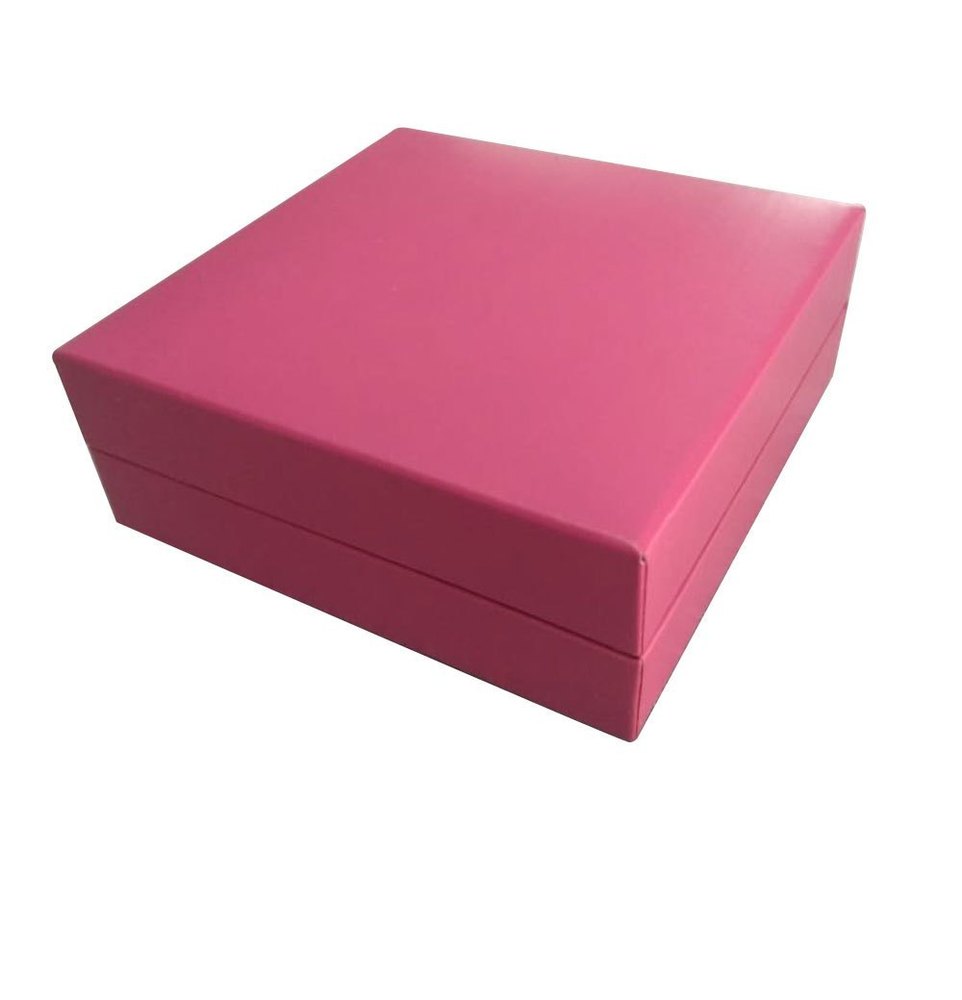 Rectangle Pink Earring Jewelry Box, Size/Dimension: 95 X 95 X 35 mm( L X W X H) img