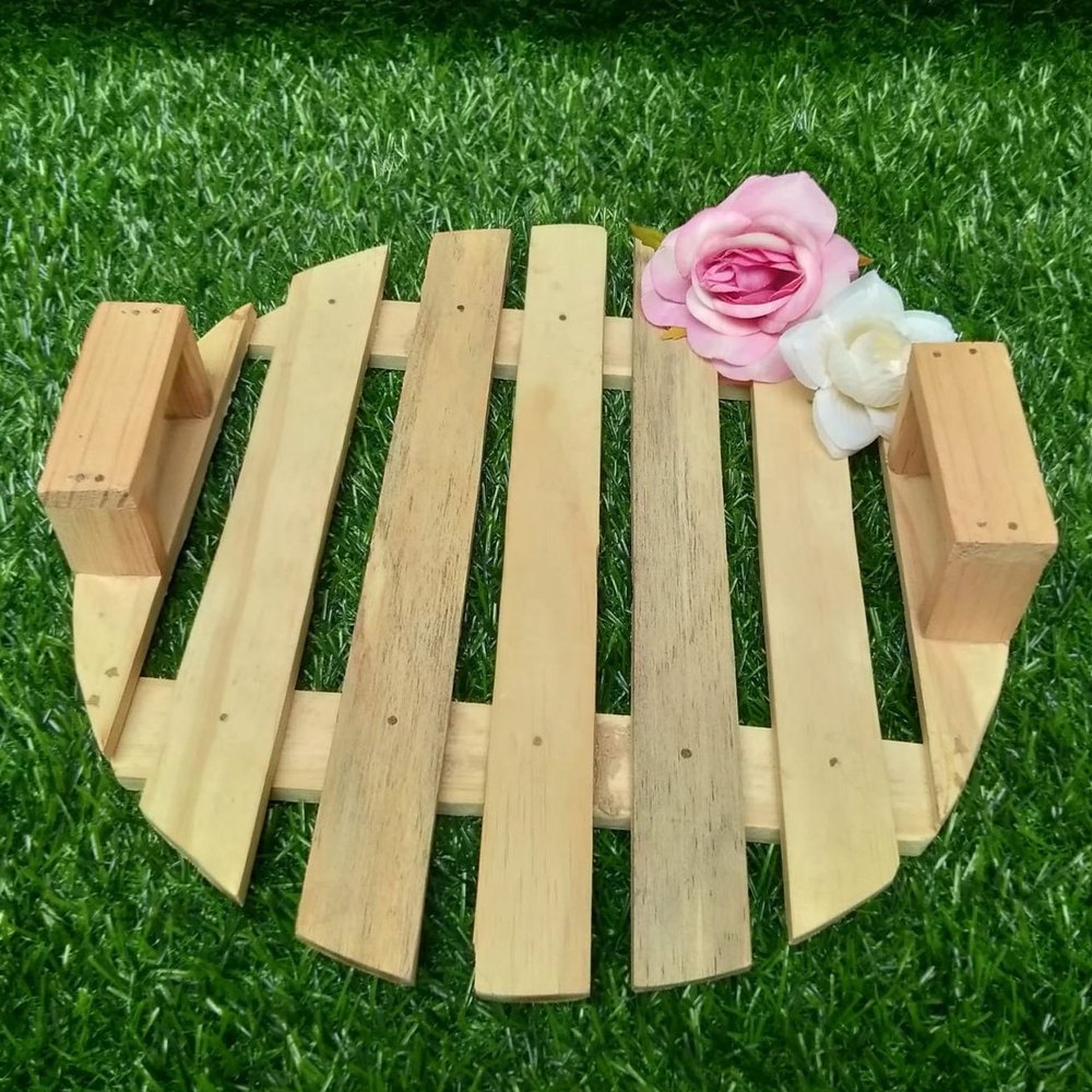 Natural Wooden Wedding Engagement Ring Platters