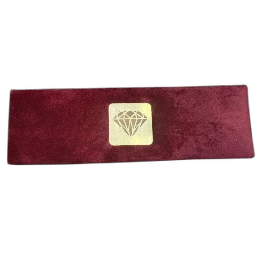 Maroon Chain Velvet Box, 9.2 X 4 X 3.2inch (l X W X H), Rectangular