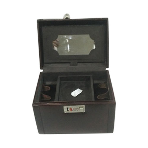 Black Leather Jewelry Box, For Keeping Jewelry Safe img