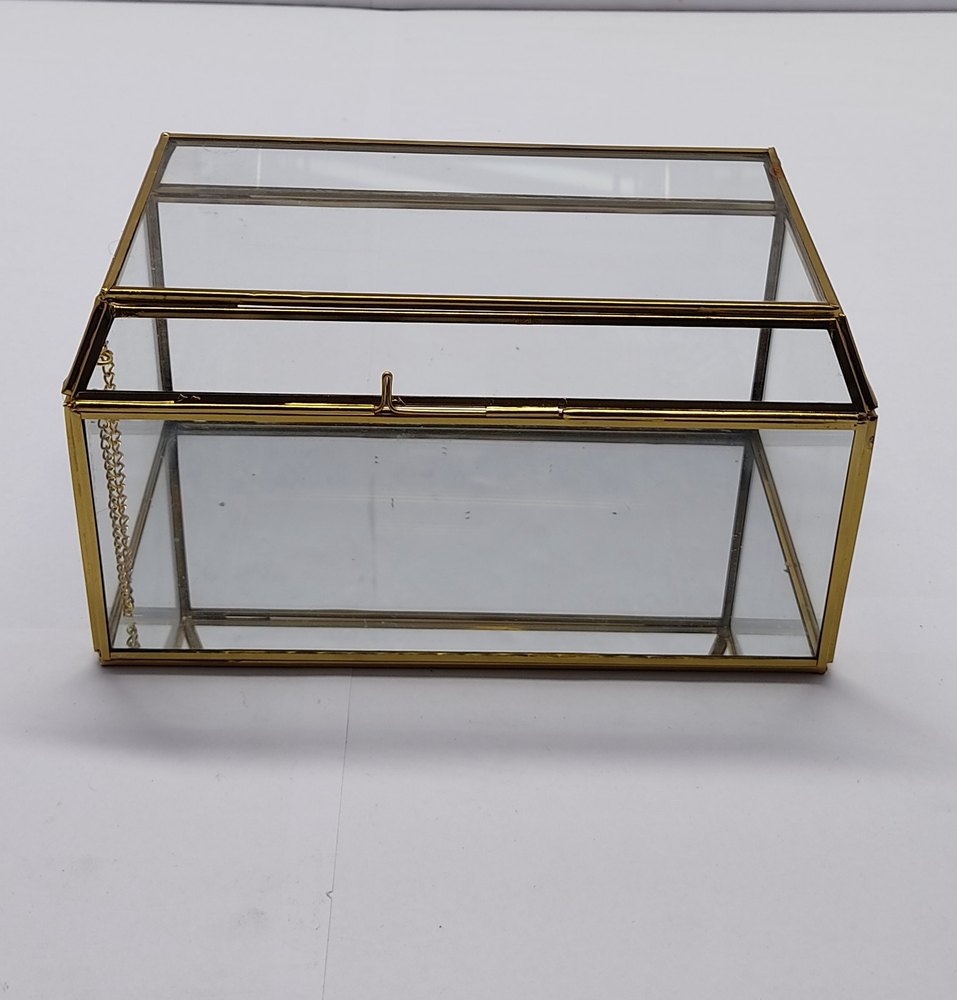 Glass Jwellery Box, For Home, Size/Dimension: 10x6 5.4 Inch