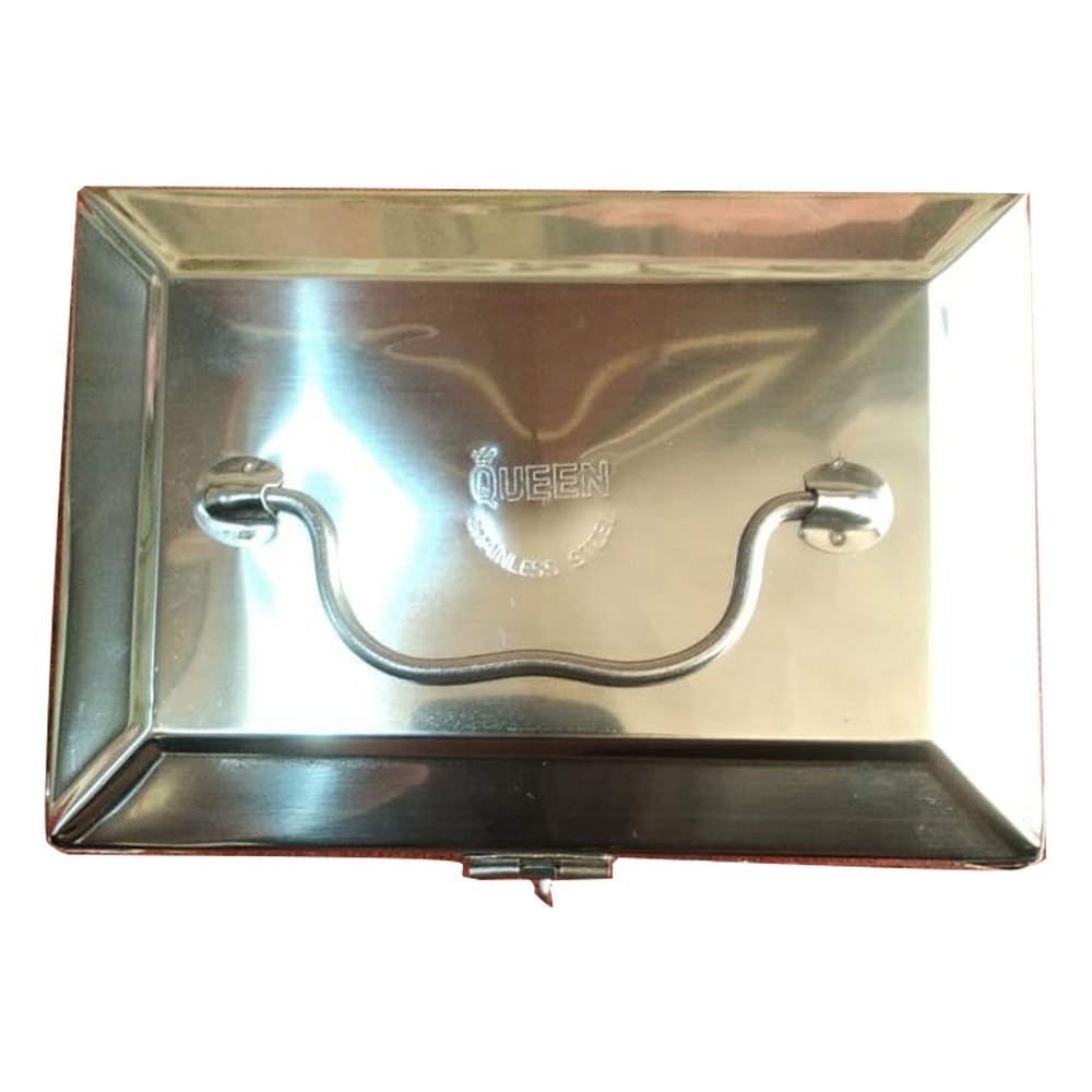 Silver Stainless Steel Pandan Box, Material Grade: SS 304, Capacity: 250 Gm img