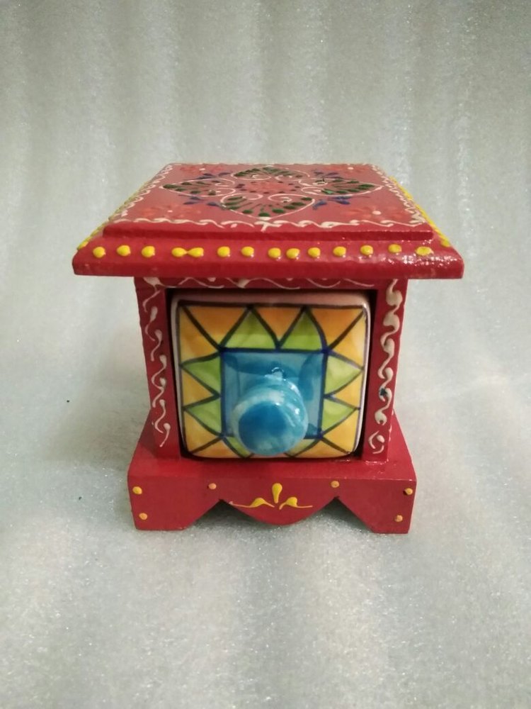 Hand Made Painting Ceramic Drawer And Jewelry Gift Box