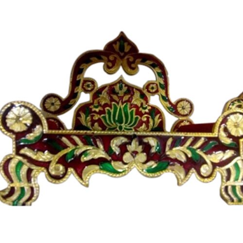 Wooden Meenakari Singhasan for Puja img